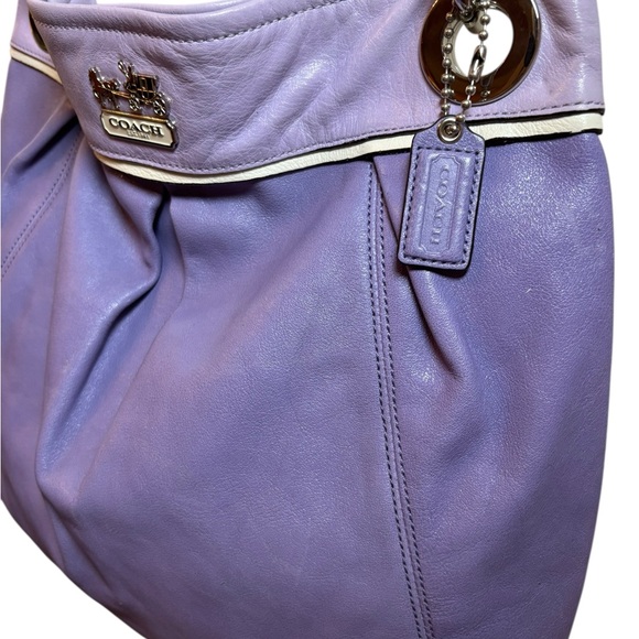 Coach Kristin Lavender pebbled Leather Hobo - Picture 3 of 12